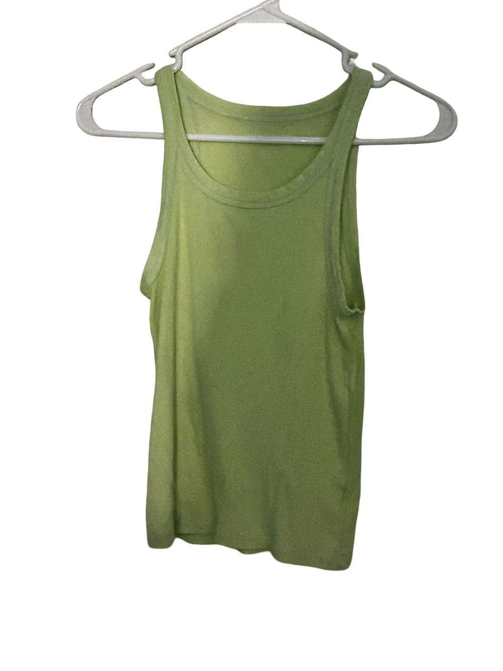 American Eagle Outfitters Light Green Ribbed Scoop Neck Tank
